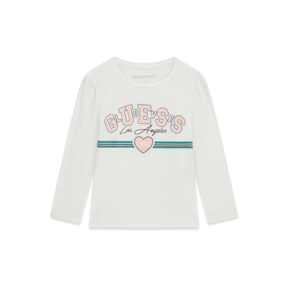 T-Shirt Avec Logo Imprimé blanc, GUESS KIDS