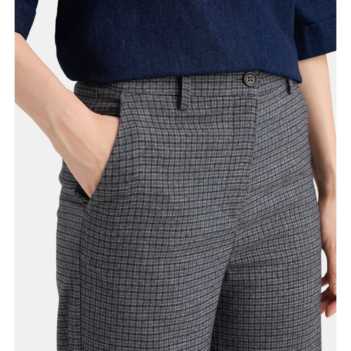Pantalon large myster c carreaux multicolore, JODHPUR