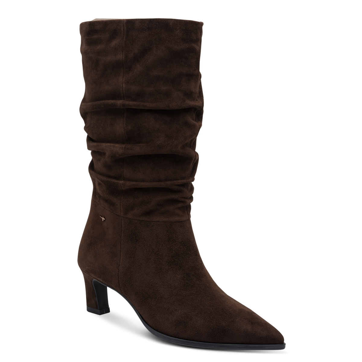 Bottine en cuir marron mocca, TAMARIS