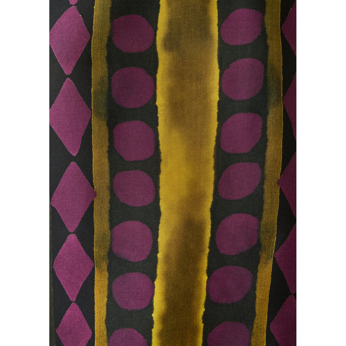 Top ample fluide manches longues imprimé zèbre noir/ocre, LA FEE MARABOUTEE