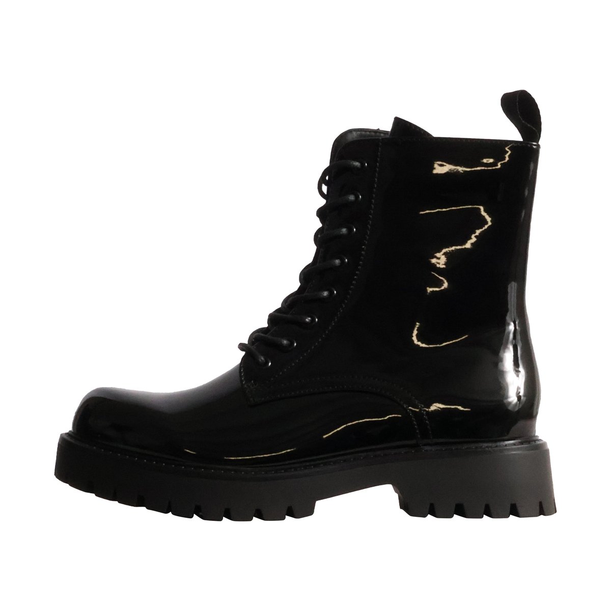 Bottines à Lacets noir vernis, ENZA NUCCI