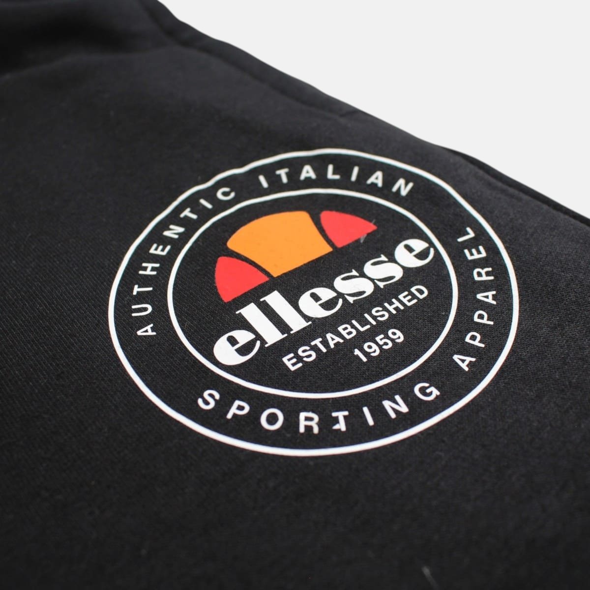 Bermuda molletonné coupe droite, taille à cordon SUMMER noir, ELLESSE