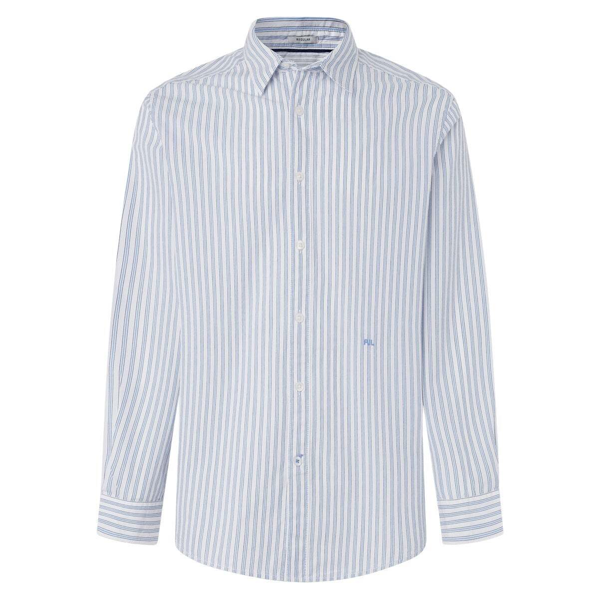 Chemise Coupe Regular À Rayures En Popeline bleu azur, PEPE JEANS