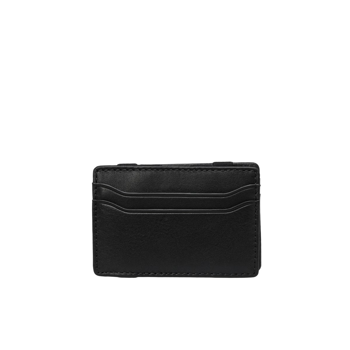 Étui à cartes modèle Malte en cuir de vachette de haute qualité noir, MARC O'POLO
