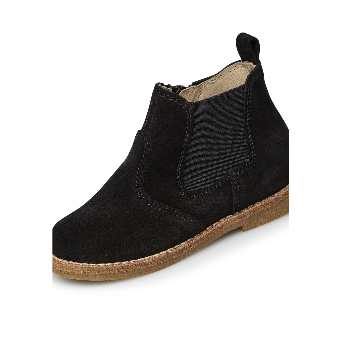 Chelsea boots en suède avec fermeture éclair ARTHUR noir, NATURINO