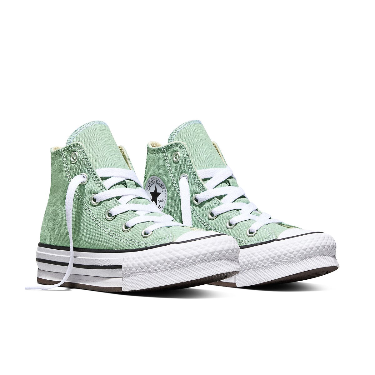 Baskets CHUCK TAYLOR ALL STAR EVA LIFT HI SEASONAL COLOR vert amande, CONVERSE
