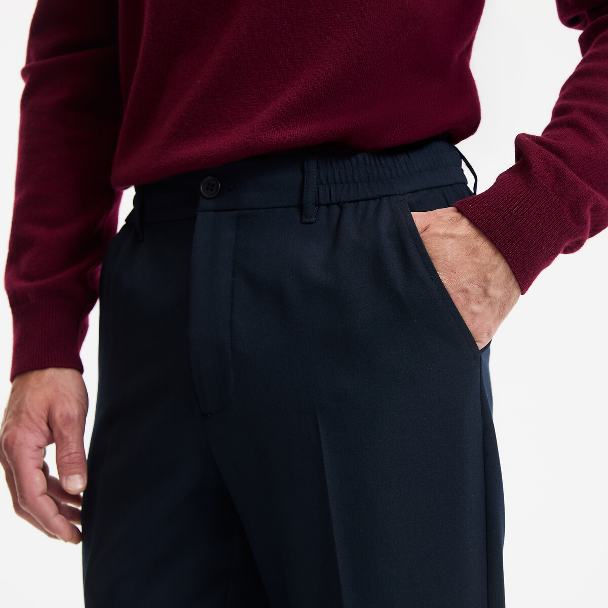 Straight Trousers navy blue, LA REDOUTE COLLECTIONS