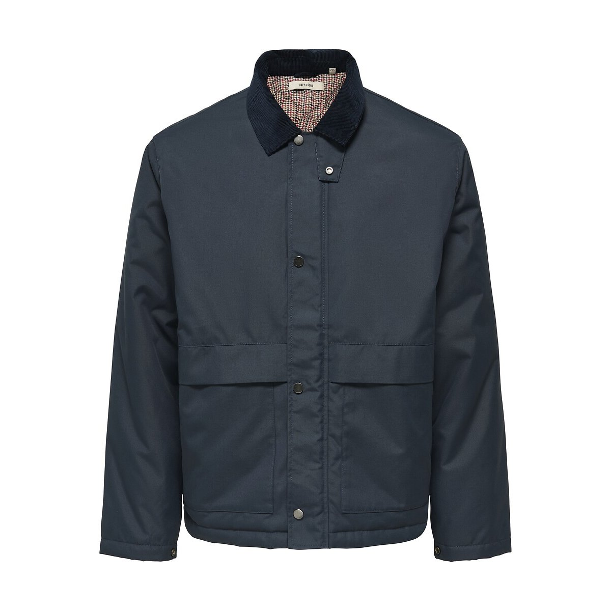 Giacca con collo in velluto a contrasto, Kosmo blu notte, ONLY & SONS