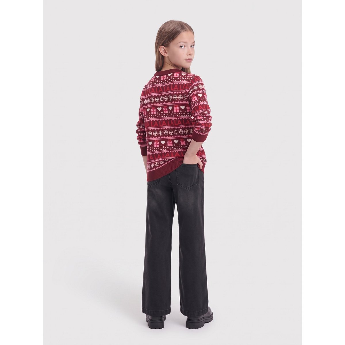Pull En Maille cabernet 1, KIDS ONLY