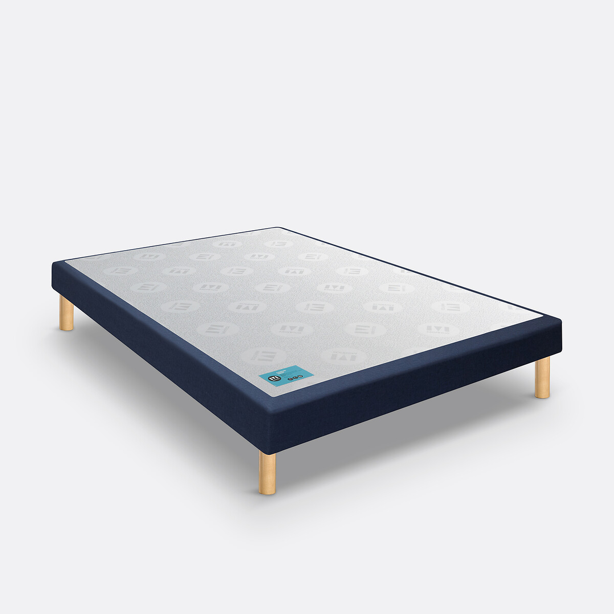 Rete con doghe ricoperte Pencil blu notte mélange, MERINOS