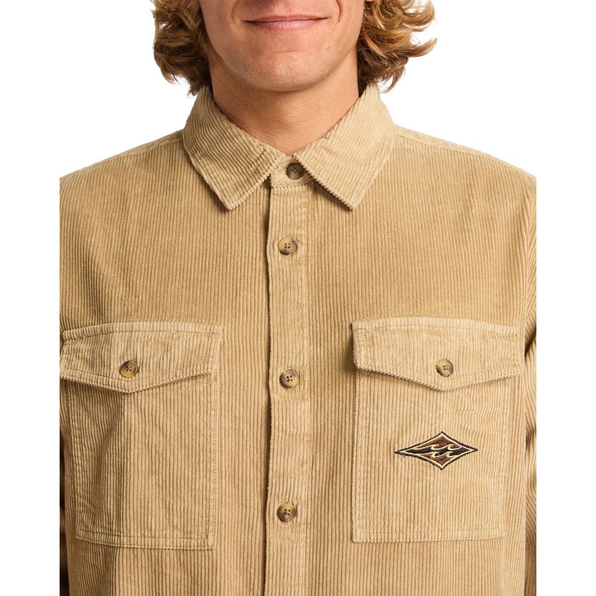Chemise manches longues BONG DAYS beige khaki, BILLABONG