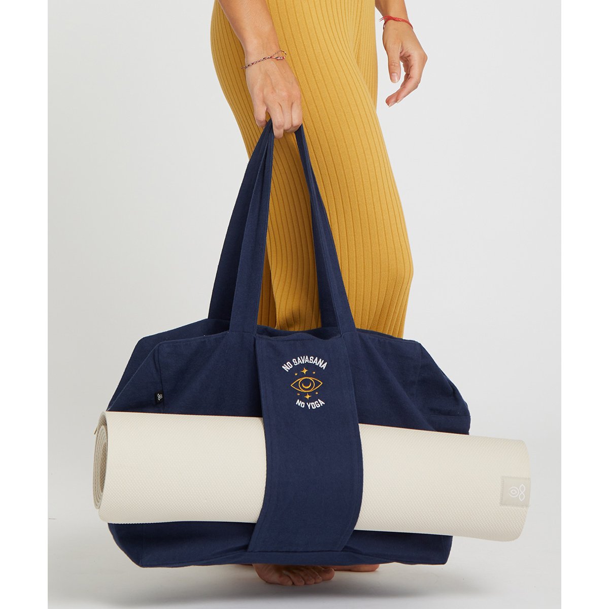 Sac weekend en coton bio Marga couleur unique, YOGA SEARCHER