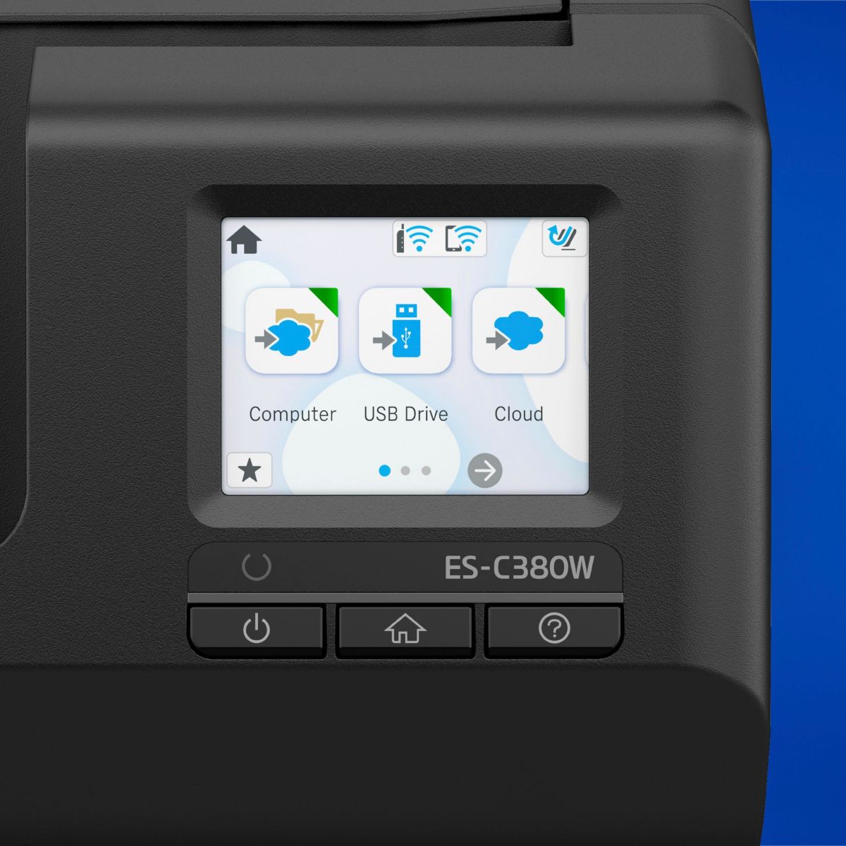 Scanner à défilement ES-C380W couleur unique, EPSON