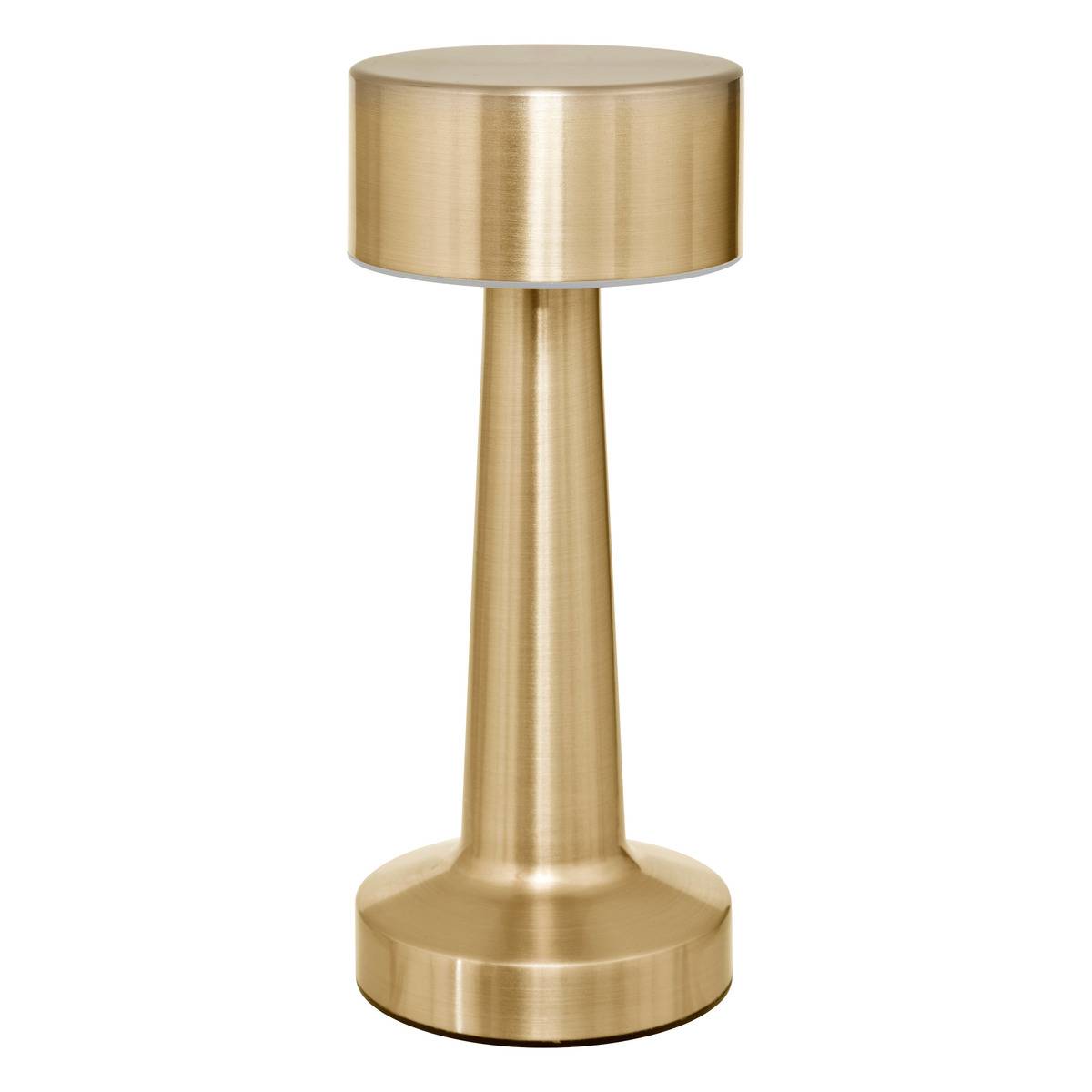 Lampe d'extérieur nomade rechargeable USB HALTO doré, ATMOSPHERA