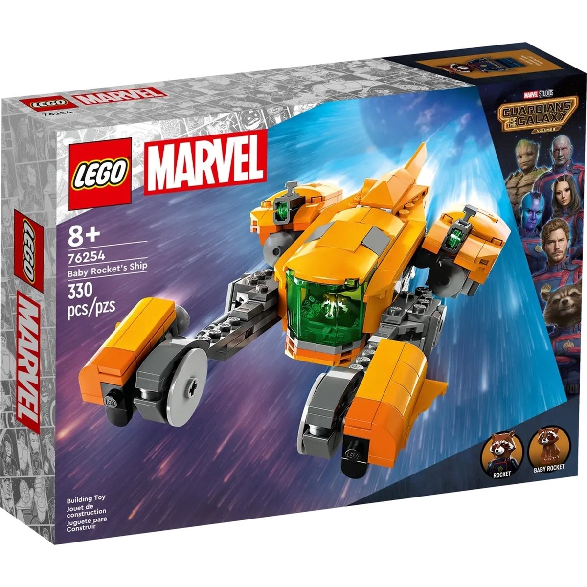 Marvel Le vaisseau de Bébé Rocket multicolore, LEGO