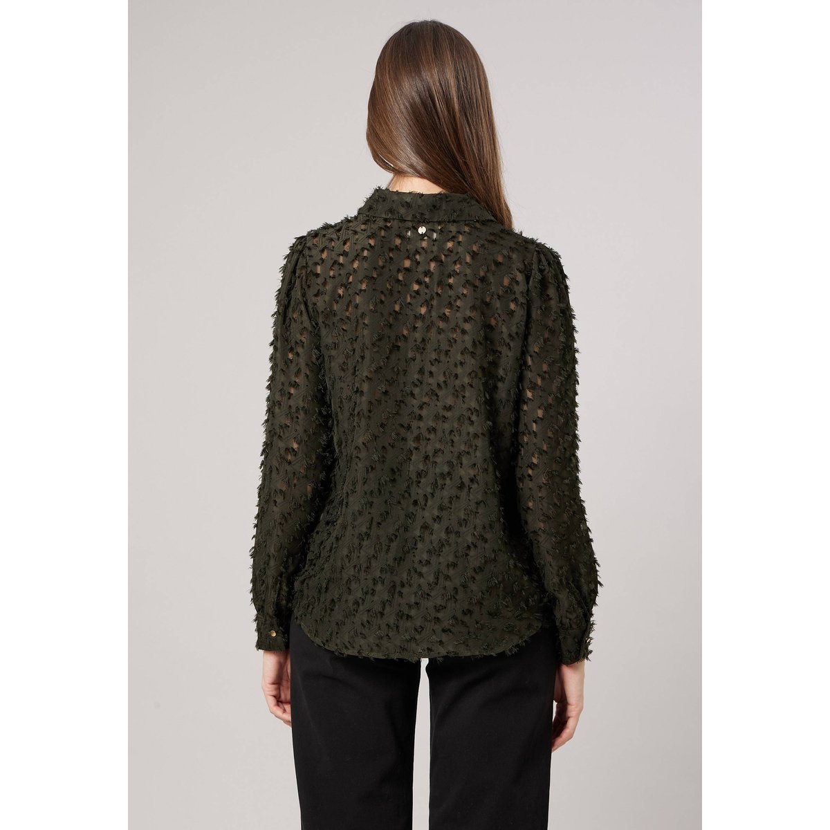 Chemise habillée femme FRISALI dark khaki, DEELUXE