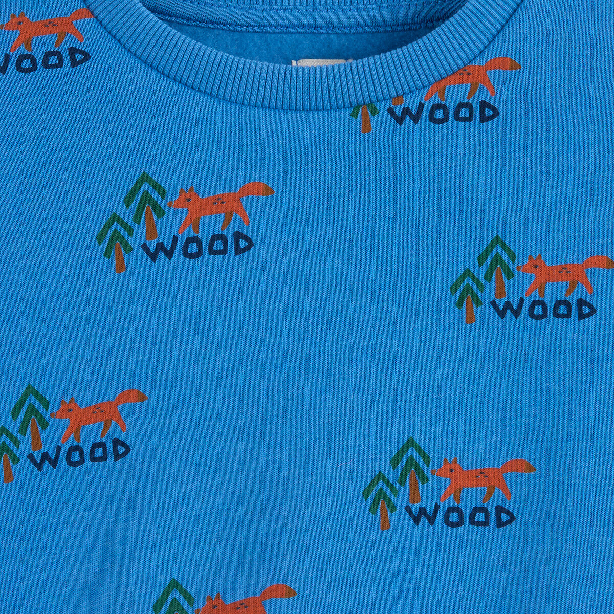 Printed Crew Neck Sweatshirt blue print, LA REDOUTE COLLECTIONS