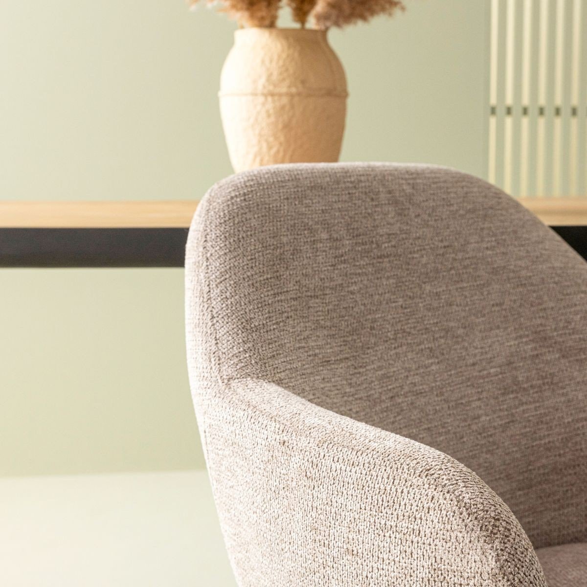 Lot de 6 fauteuils bridge en tissu L51 cm - ERNEST taupe, SIGNATURE