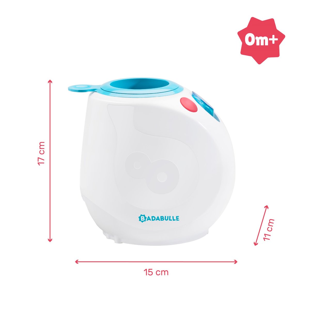 Chauffe‑biberon maison et voiture ultra rapide blanc, BADABULLE