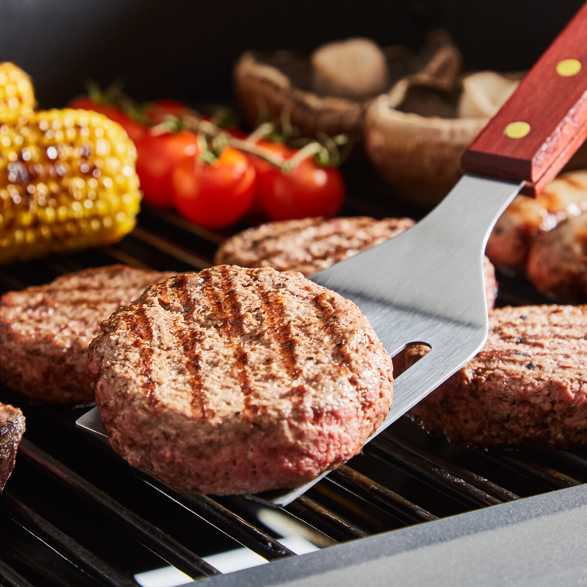 4-Piece BBQ Tools Set red, TOWER