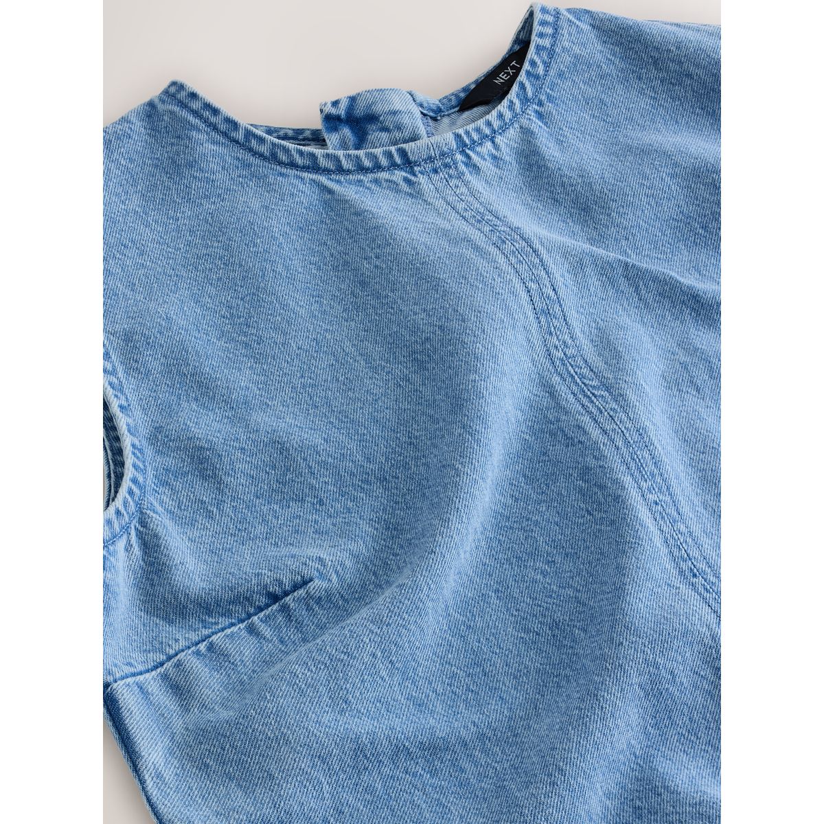 Robe longue en jean sans manches bleu clair, NEXT