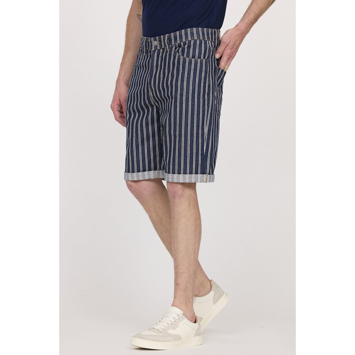 Short coton loose NACKS bleu marine, LEE COOPER
