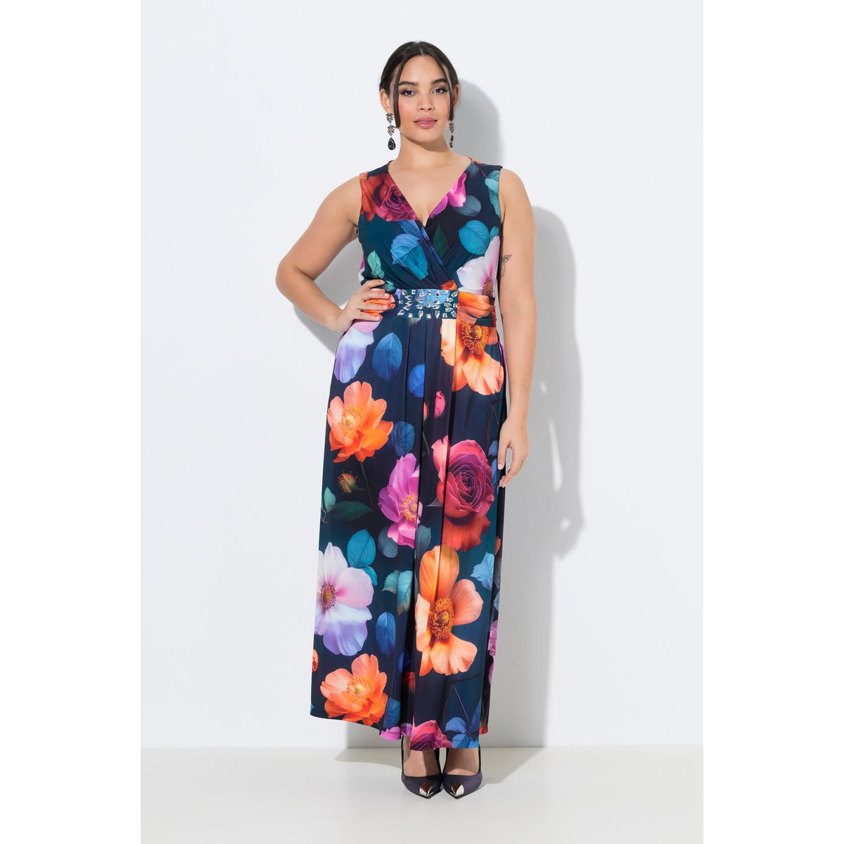 Robe maxi sans manches noir, ULLA POPKEN
