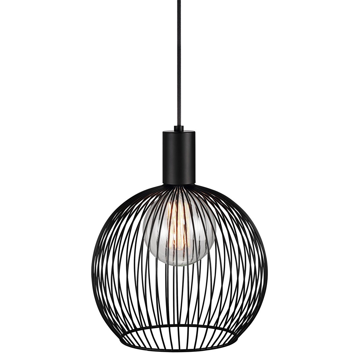 Suspension minimaliste en métal, AVER noir, DESIGN FOR THE PEOPLE