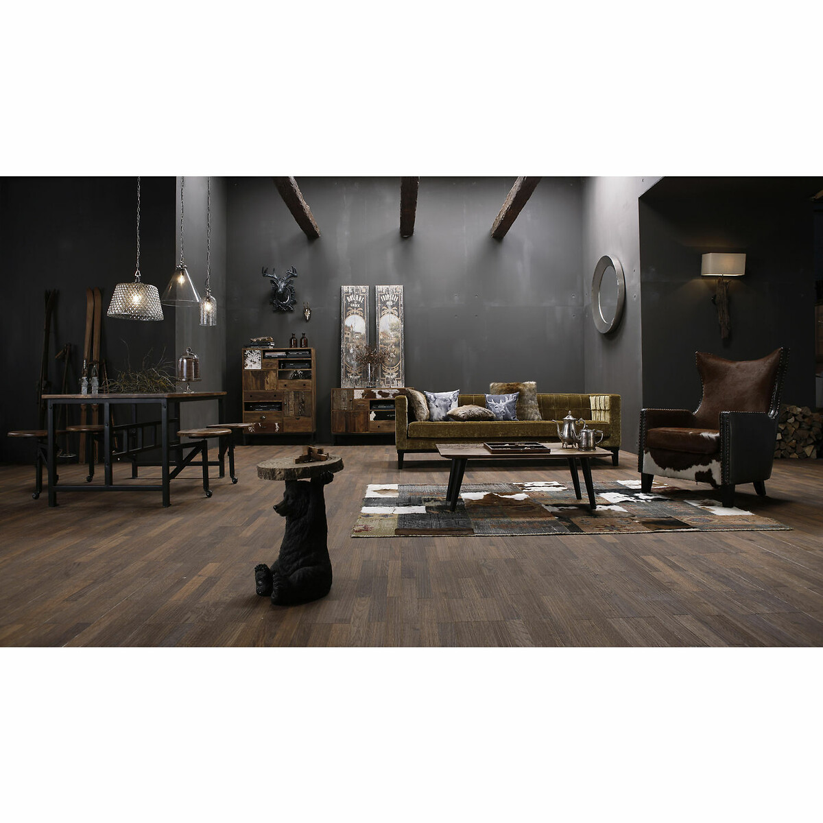 Table d´appoint Animal Bear Ø33cm marron, KARE DESIGN