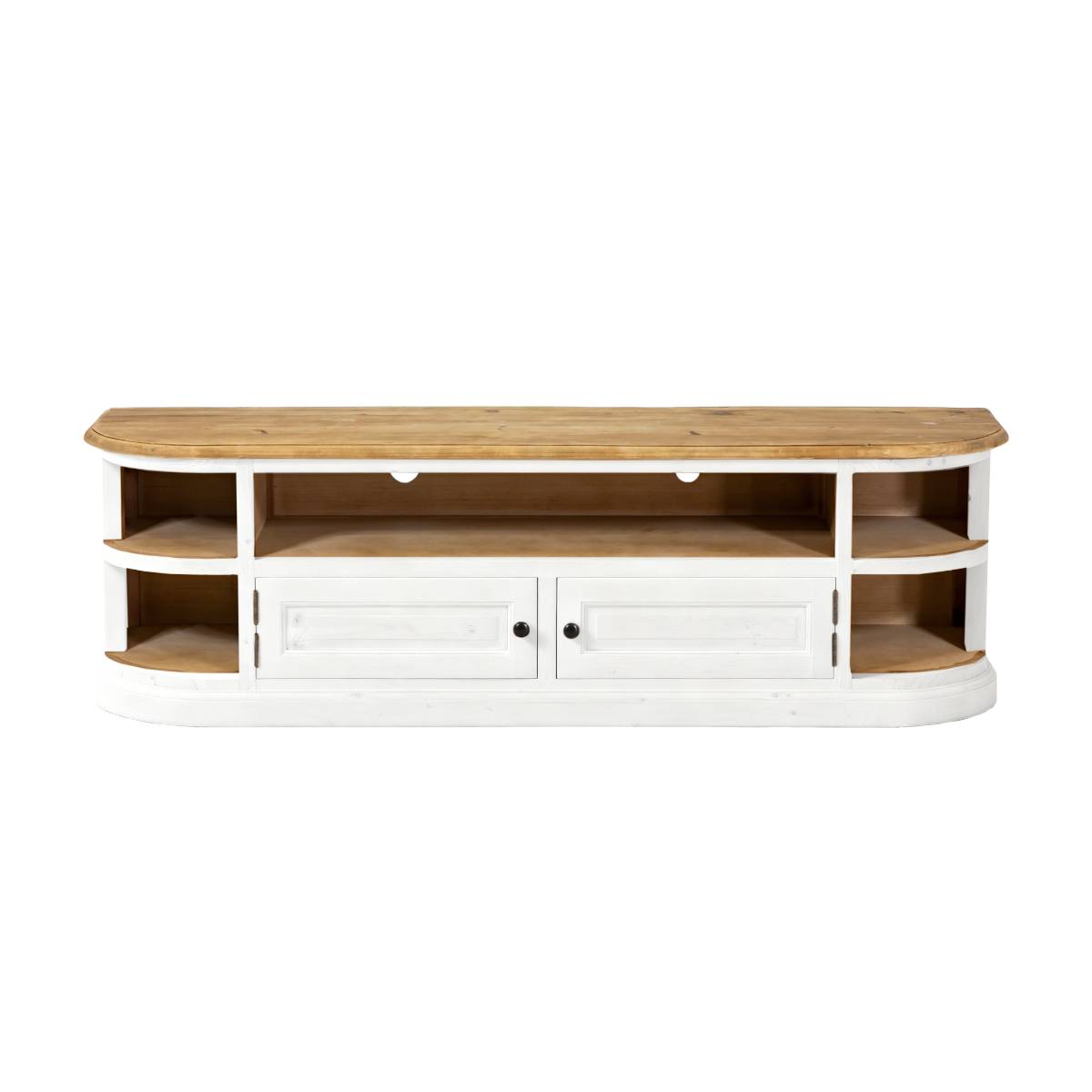 Meuble TV en bois recyclé GARANCE bois clair, MADE IN MEUBLES 