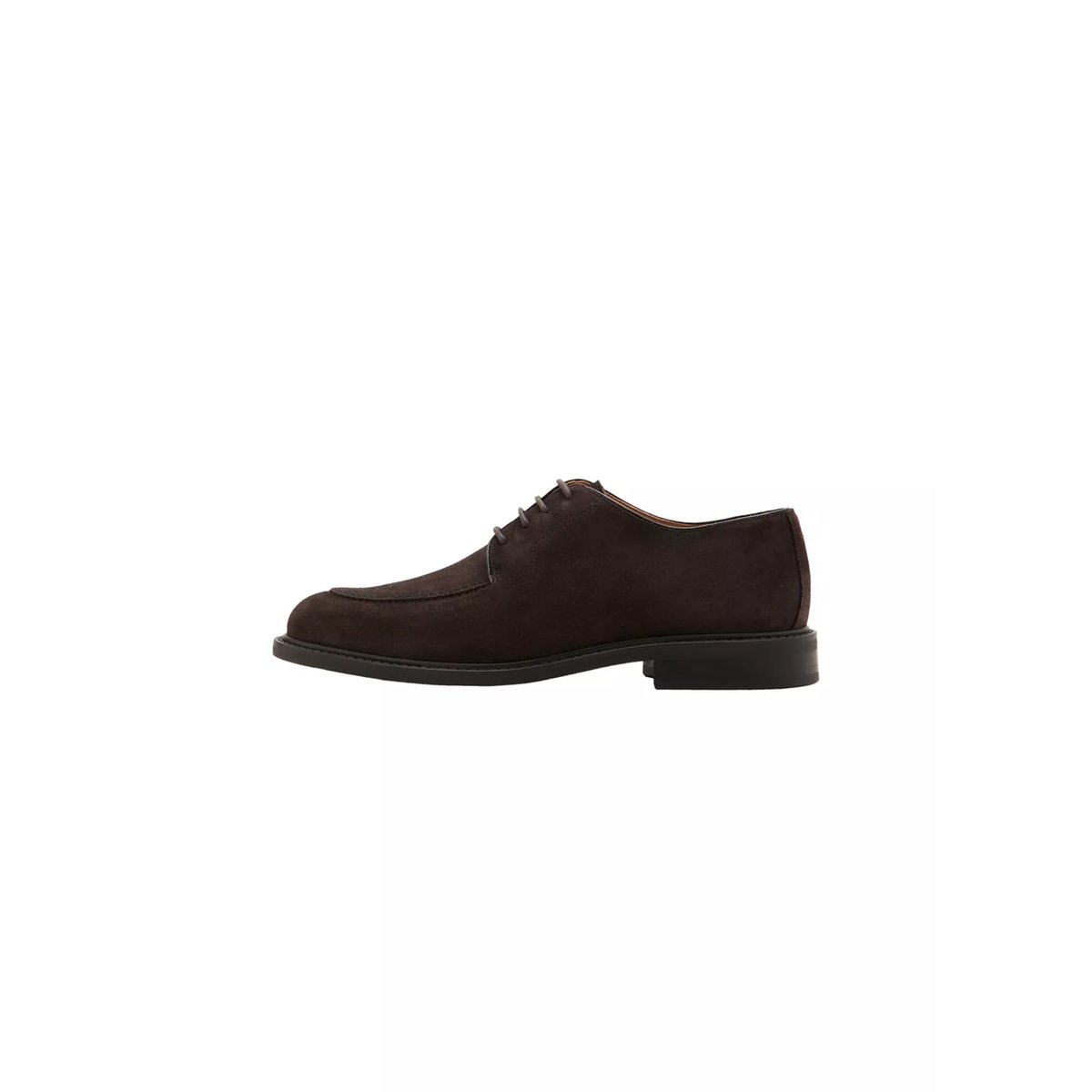 Chaussures costume cuir suède marron, MANGO MAN