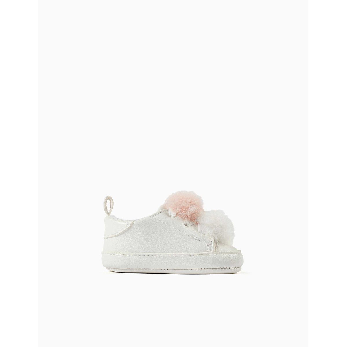 Baskets avec Pompons rose clair, ZIPPY