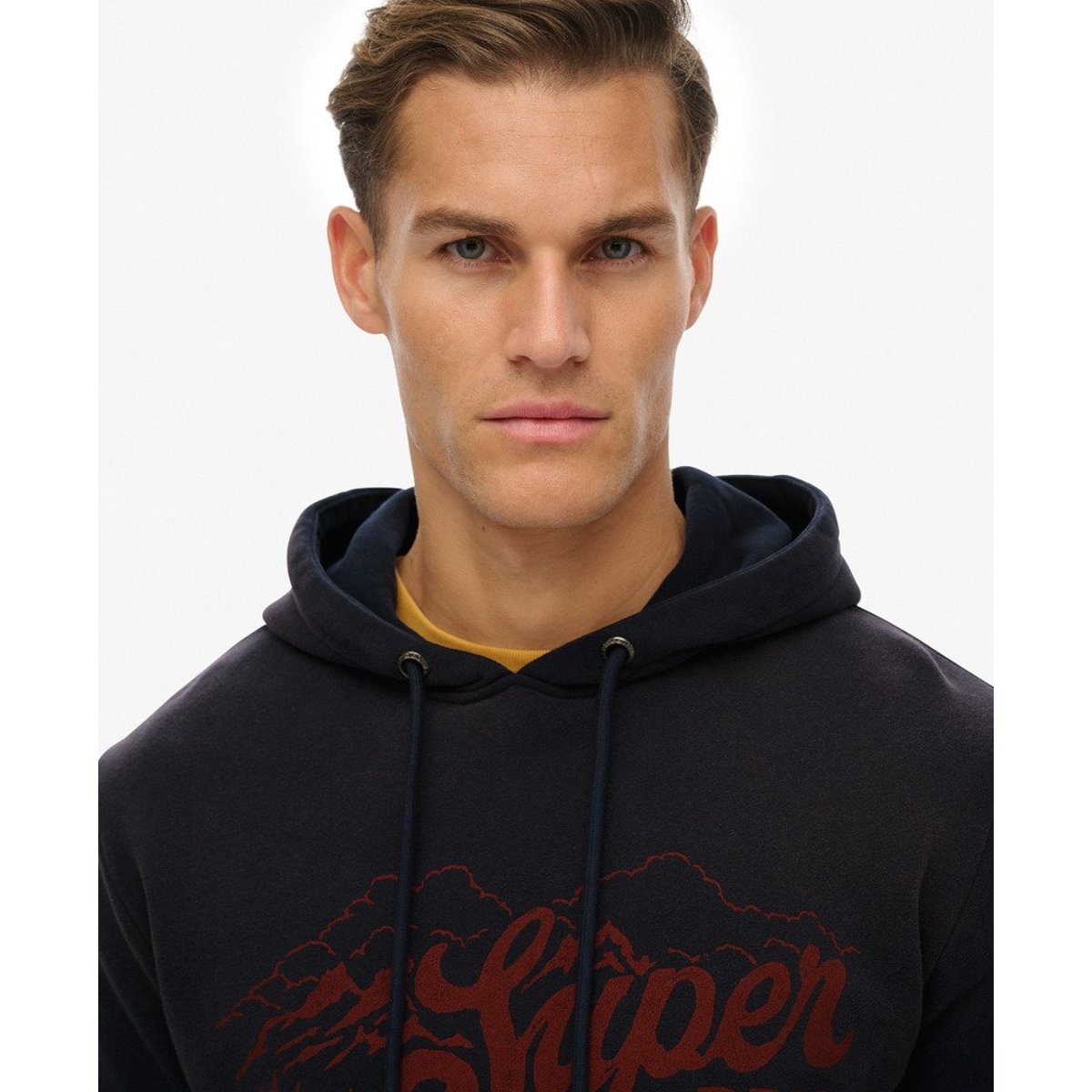 Sweat à capuche décontracté Lo-fi Outdoors bleu marine éclipse, SUPERDRY