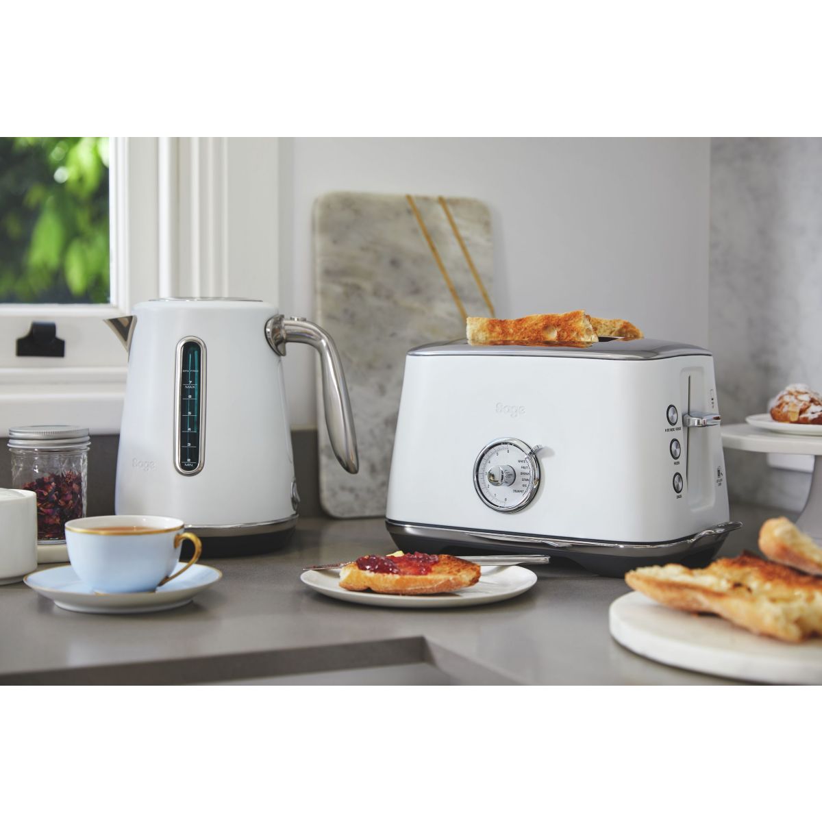 Bouilloire the Soft Top Luxe (blanc) couleur unique, SAGE APPLIANCES