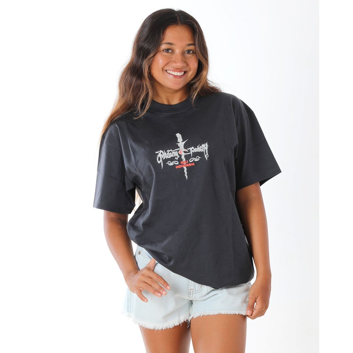 T-shirt Padang Cup 25 Barong noir délavé, RIP CURL