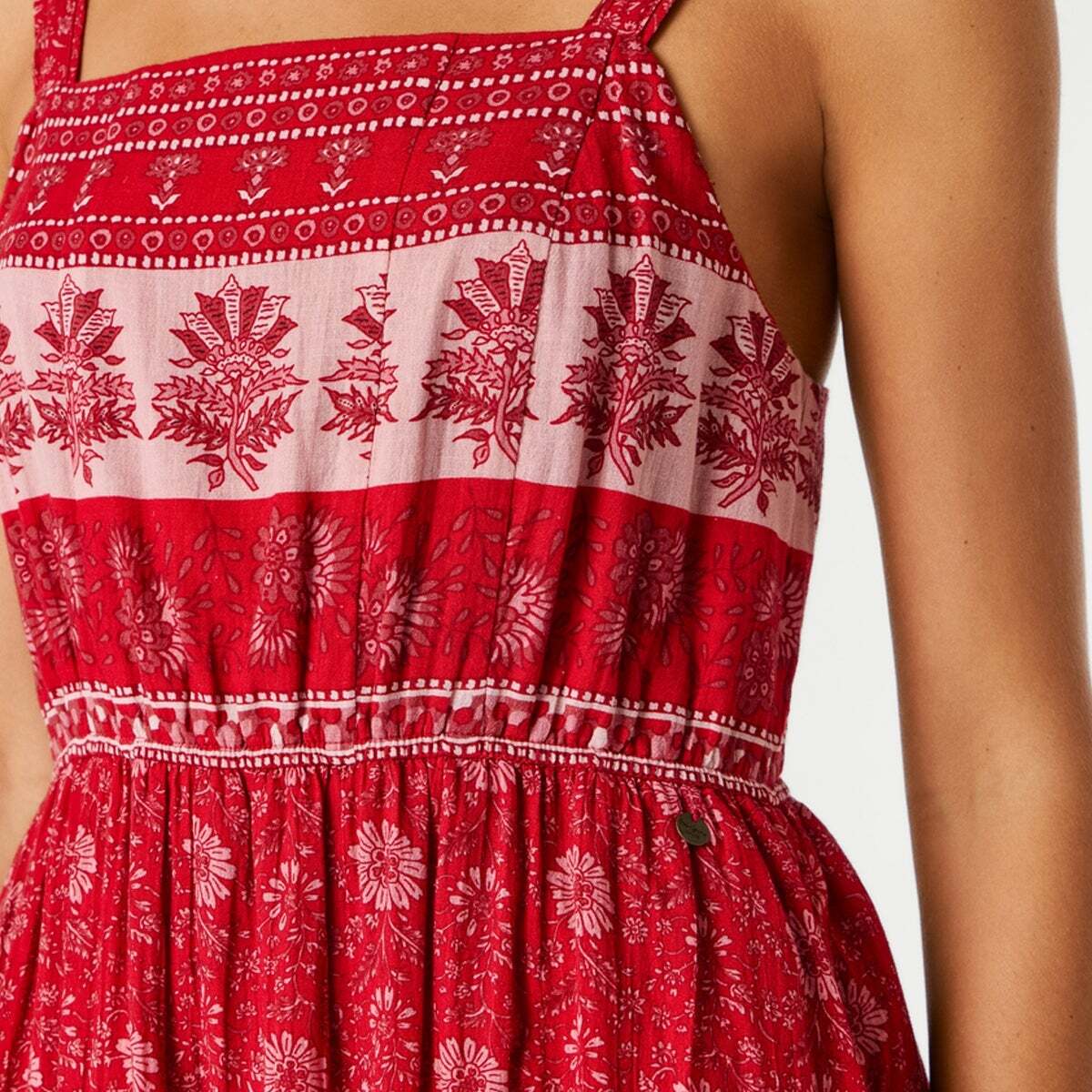 Robe Longue À Imprimé Floral rouge royal, PEPE JEANS