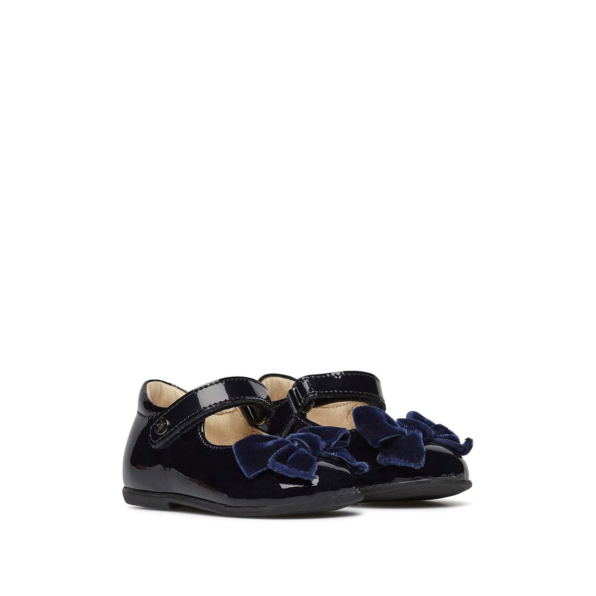 Ballerines en vernis ARABESQUE marine, NATURINO