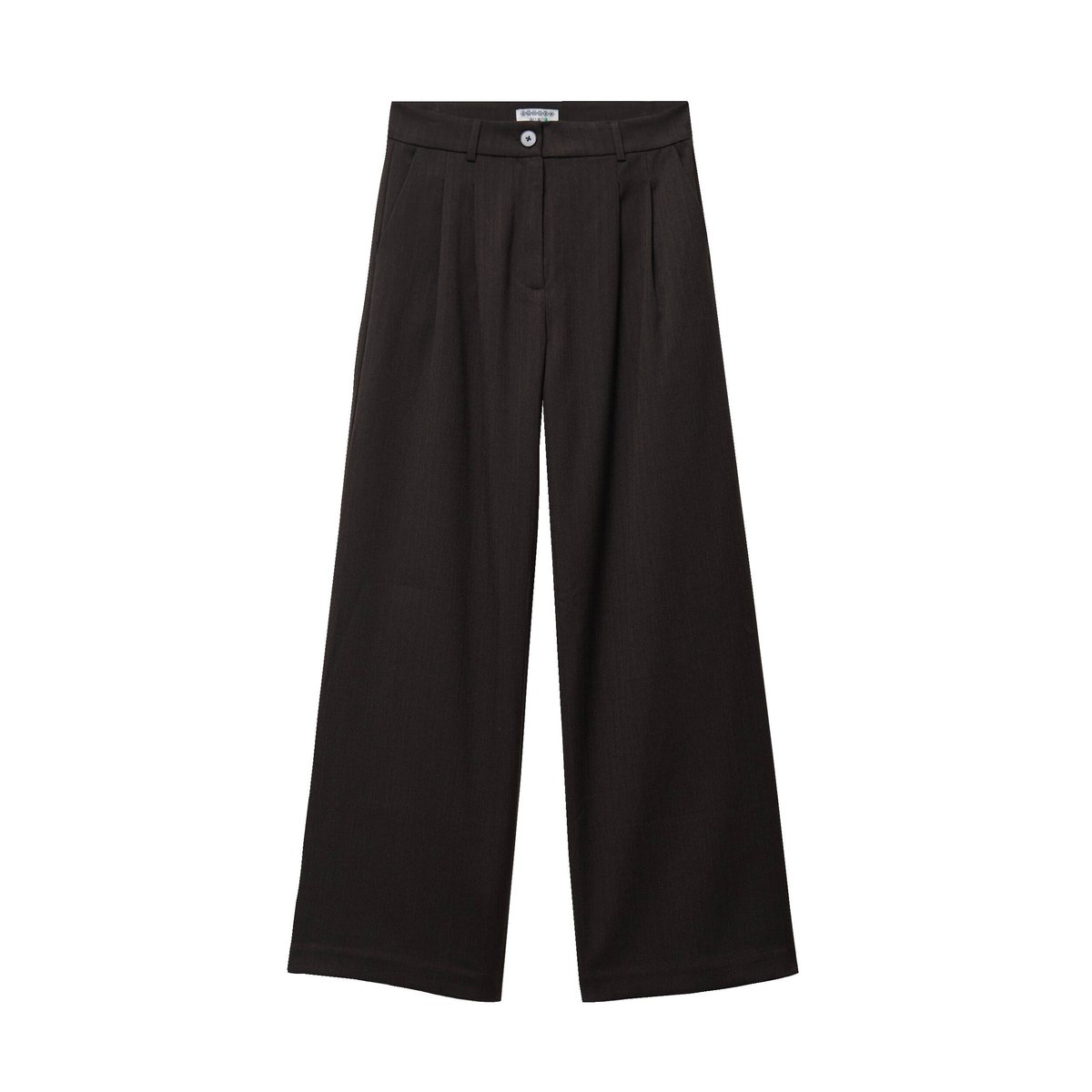 Pantalon large taille standard noir, BONOBO