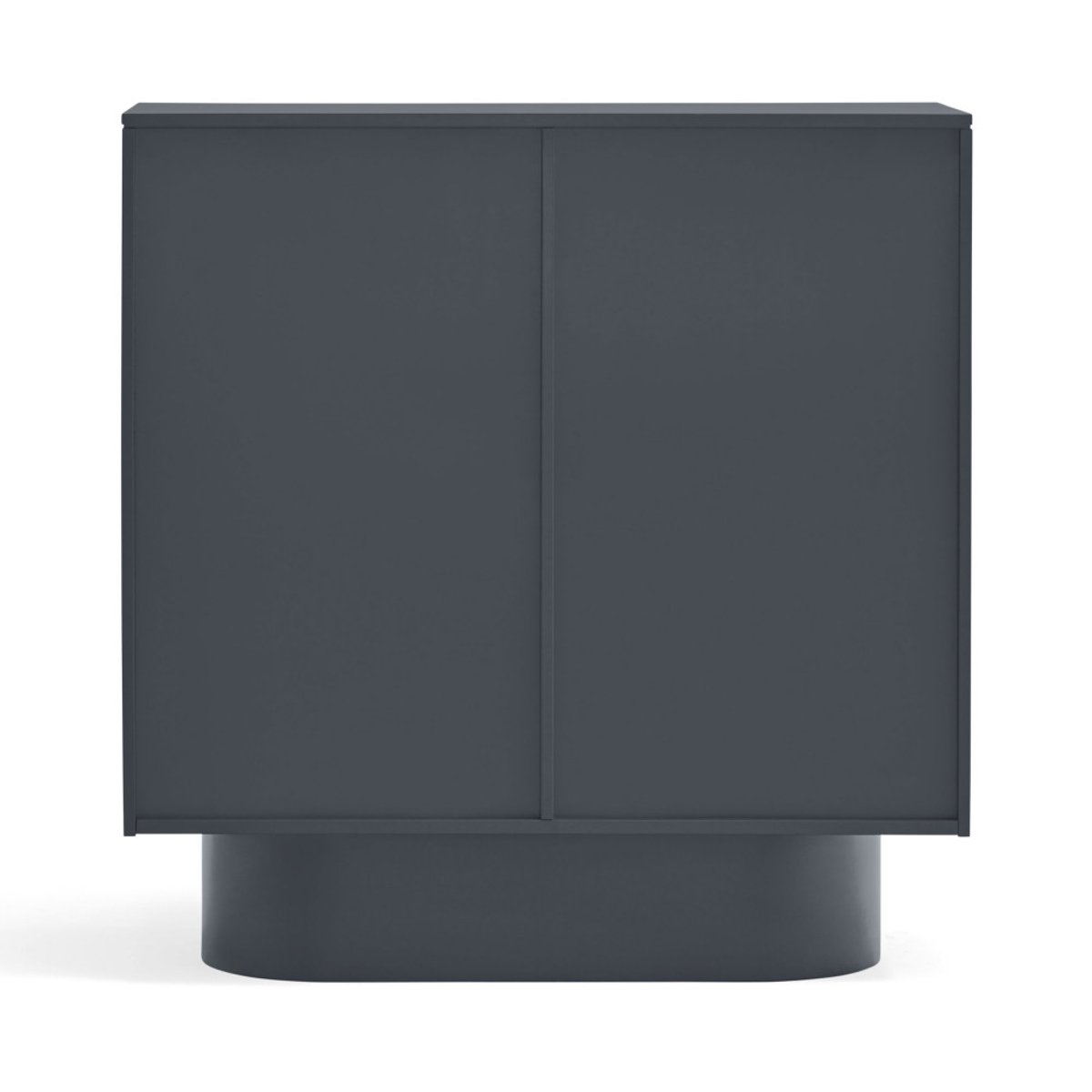Buffet haut 2 portes en bois L100 cm- TOTEM gris anthracite, TEULAT