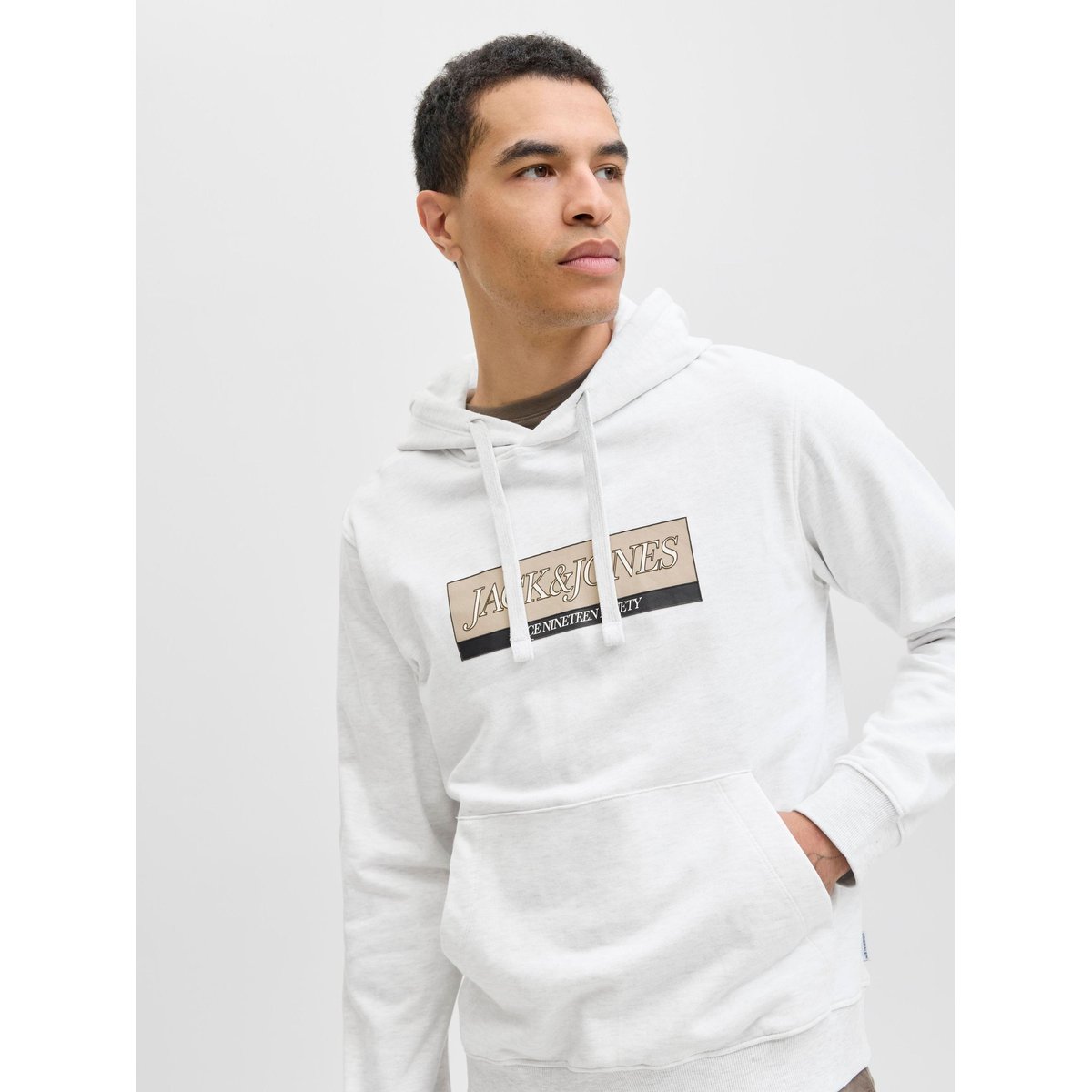 Sweat À Capuche bright white, JACK & JONES