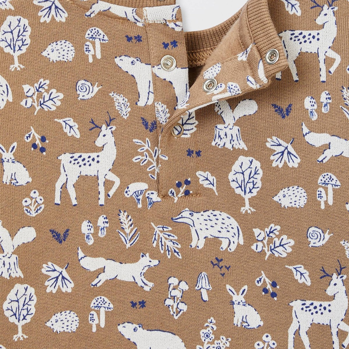 Sweat imprimé en coton BIO GOTS panicaut, BOUT'CHOU