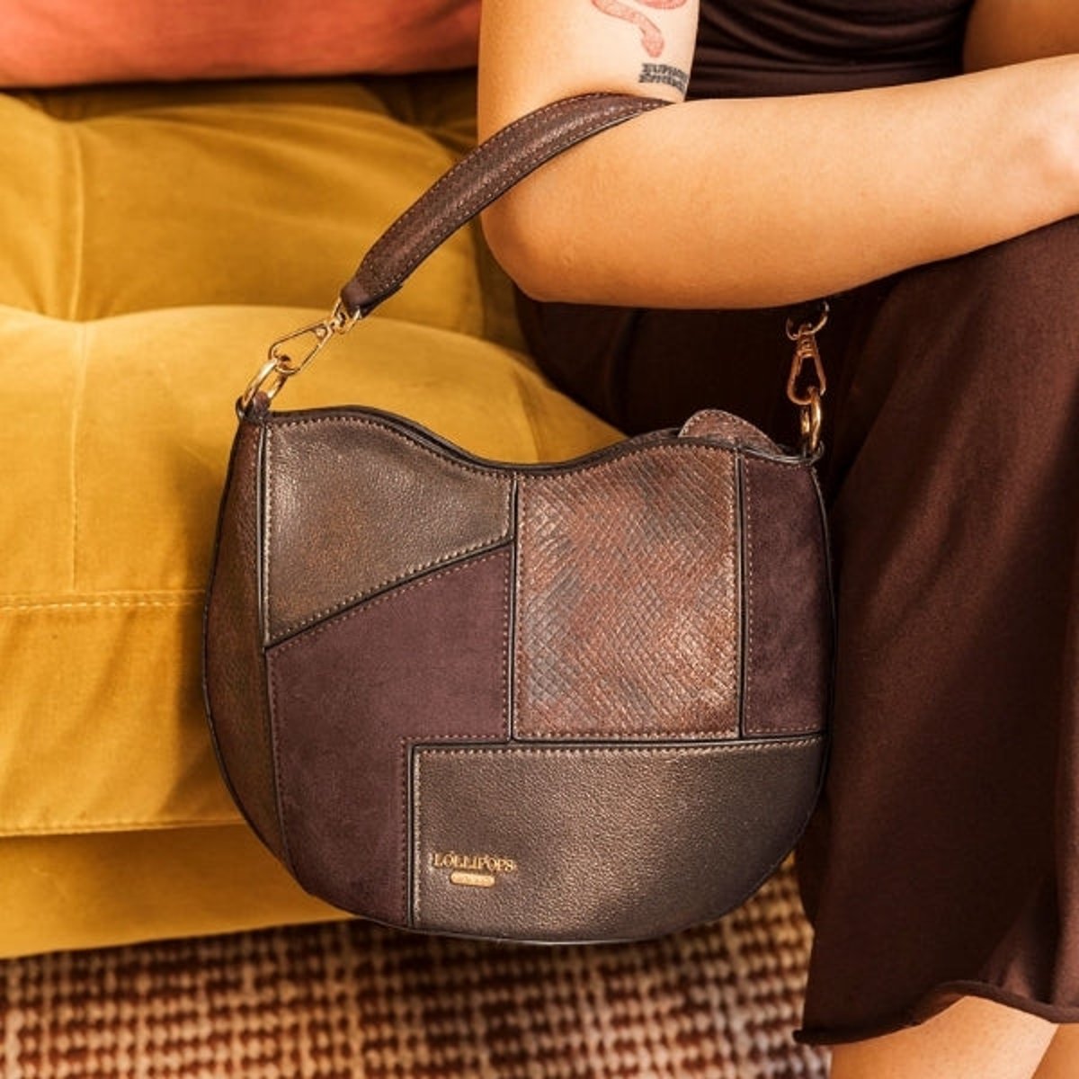 Petit sac seau Trusty marron, LOLLIPOPS