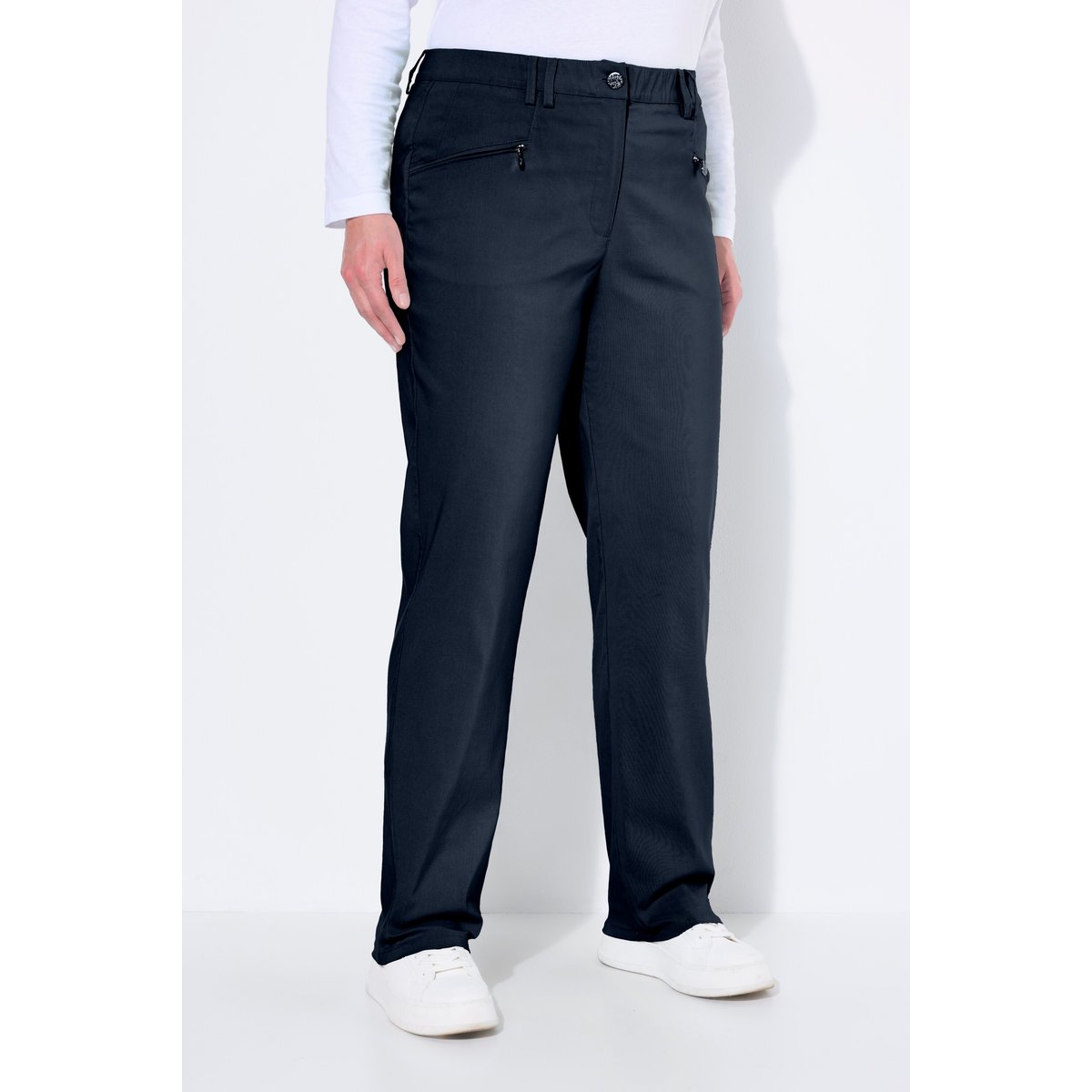 Pantalon Mony en tissu stretch thermique noir, ULLA POPKEN