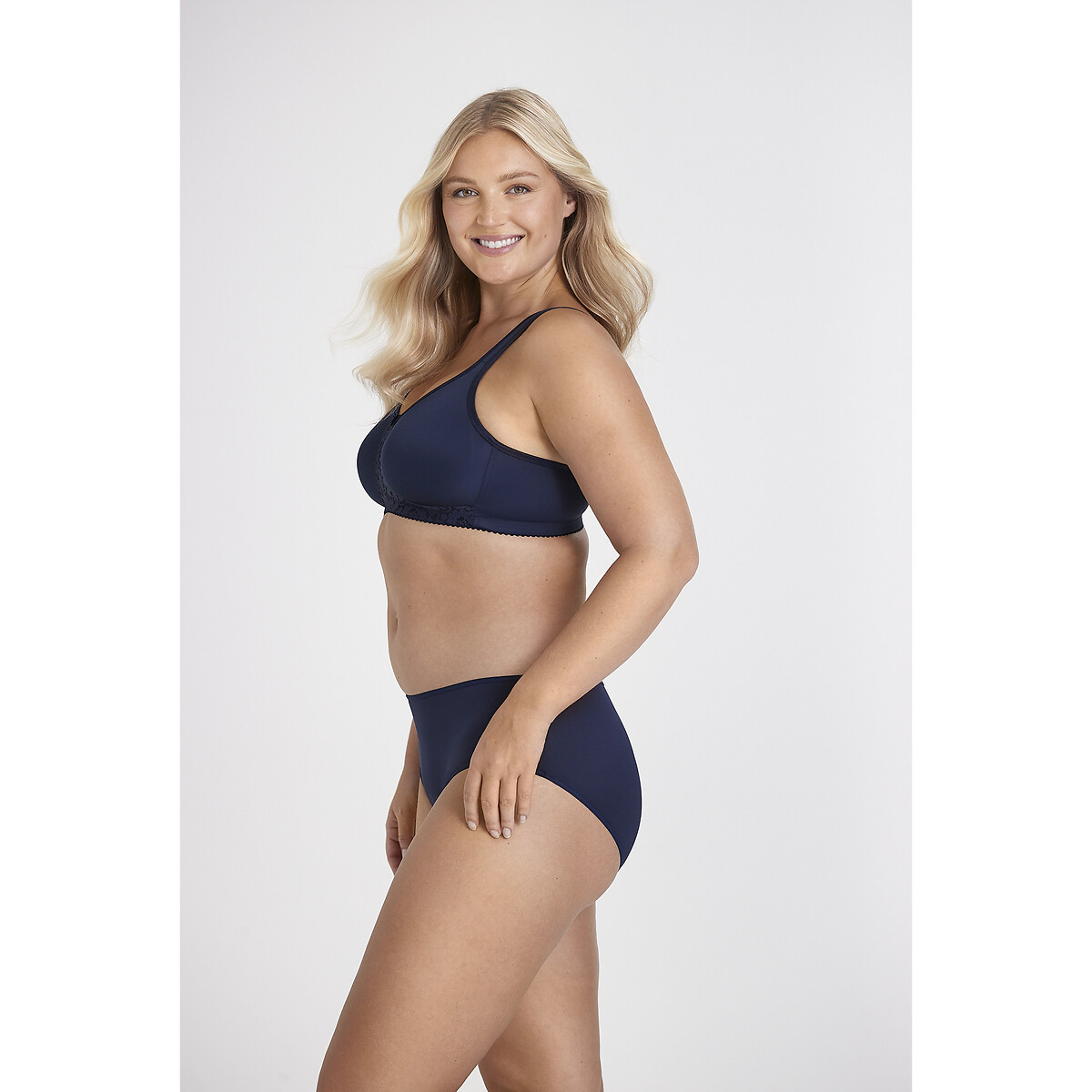 Smooth Lacy Bra without Underwiring navy, MISS MARY OF SWEDEN