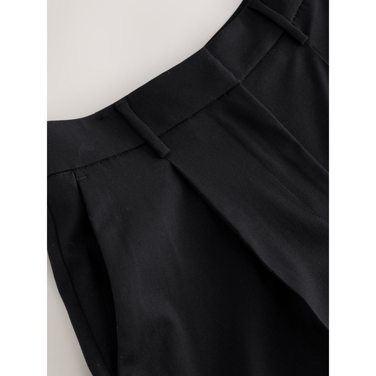 Pantalon large ajusté noir, NEXT