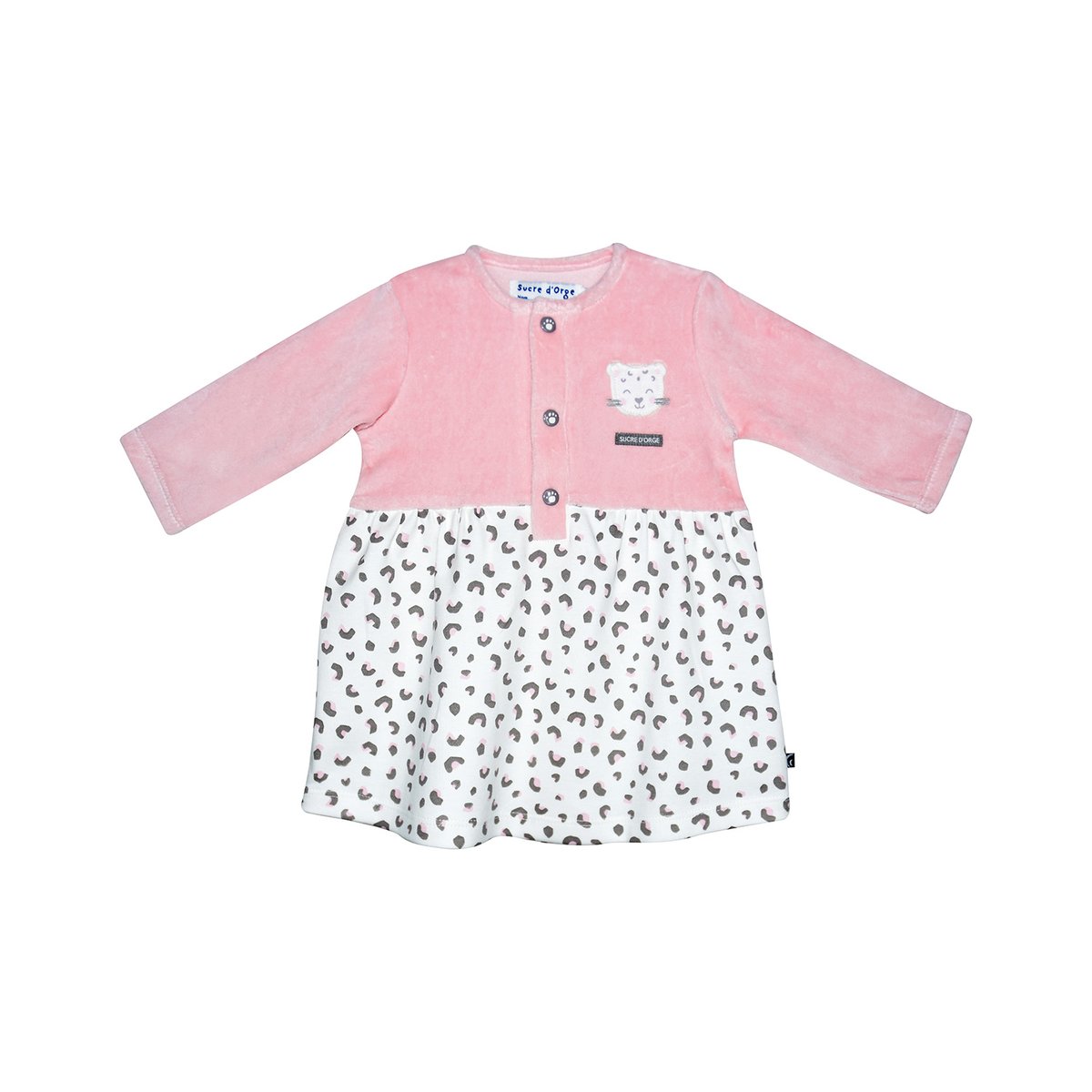 Robe bandeau marisol maille bebe rose, SUCRE D'ORGE