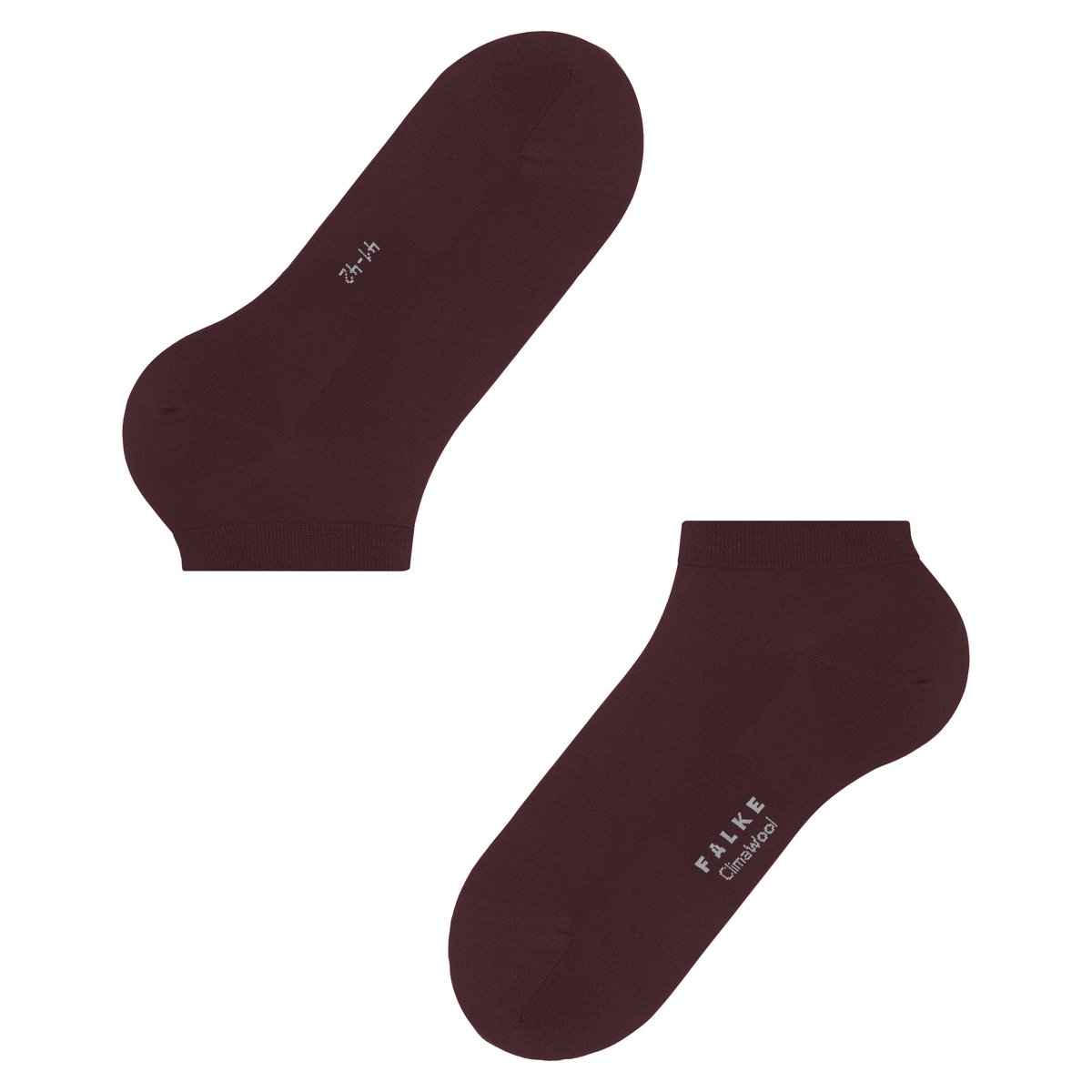 Socquettes ClimaWool bordeaux, FALKE