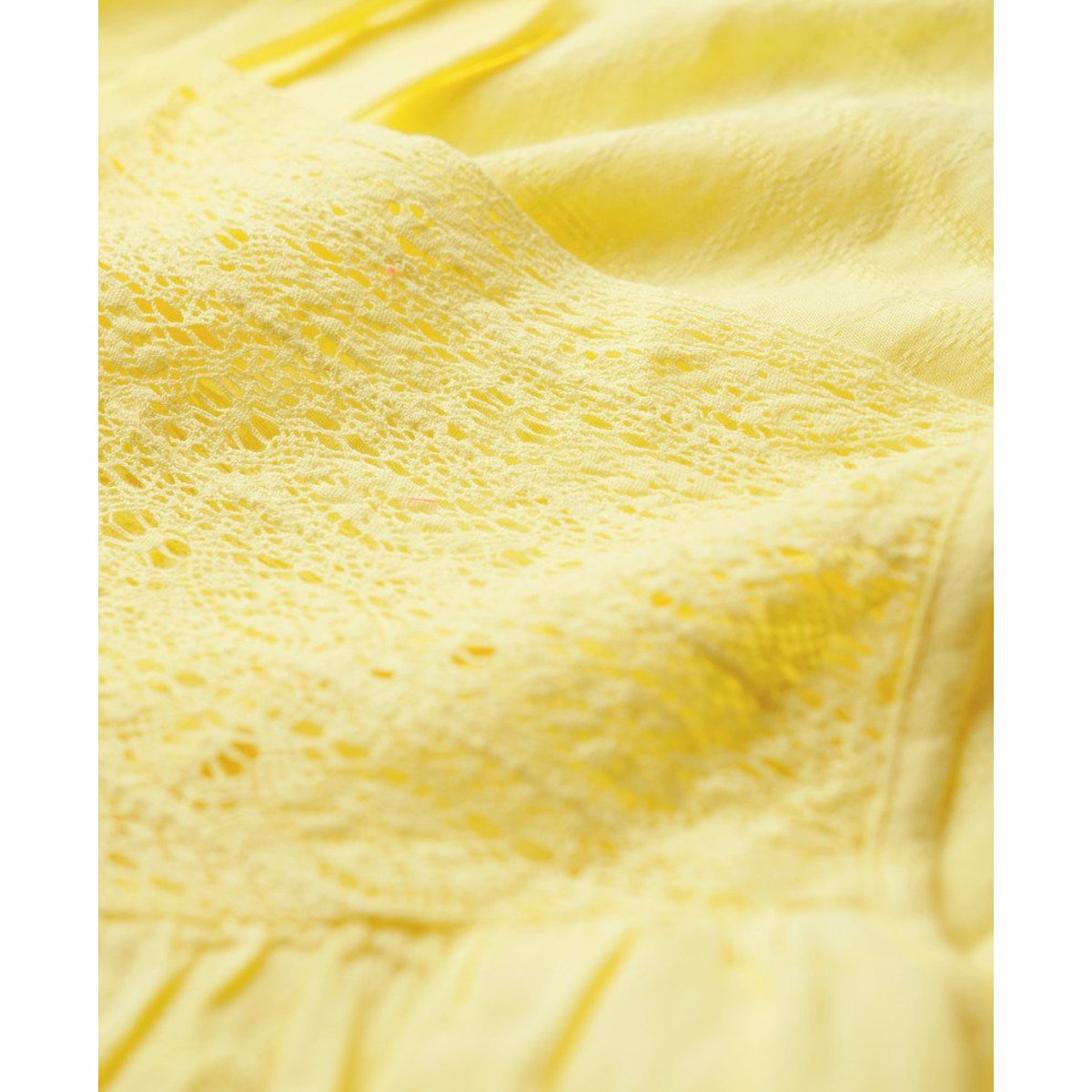 Caraco en dentelle Beach jaune pâle, SUPERDRY