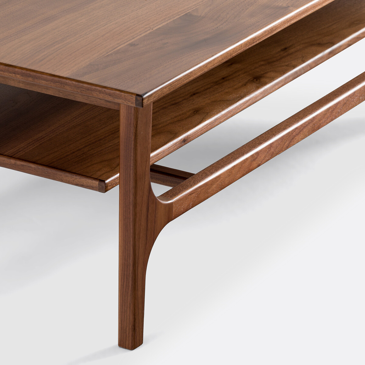 Table basse noyer et plaqué noyer, Larsen noyer, LA REDOUTE INTERIEURS