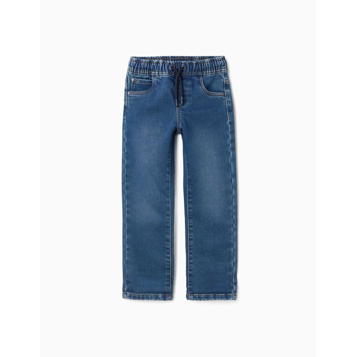 Jean ajusté avec cordon de serrage bleu, ZIPPY